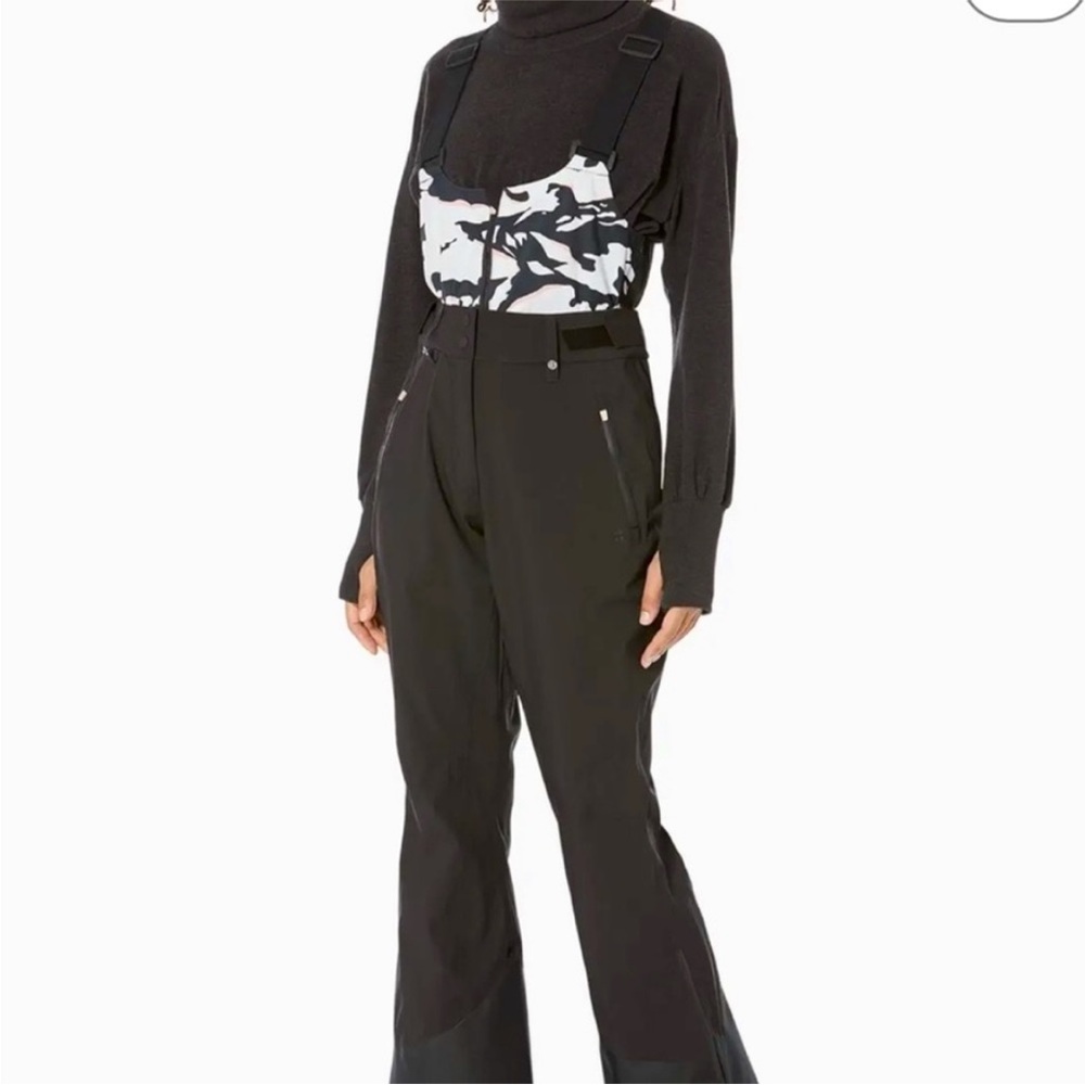 Sweaty Betty Pro Light Salopette Ski Bib Pants - Black Peaks Pattern NWT